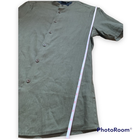 ✨NWOT ASOS Slim Fit Short Sleeved Button Down Shirt - Picture 4 of 6